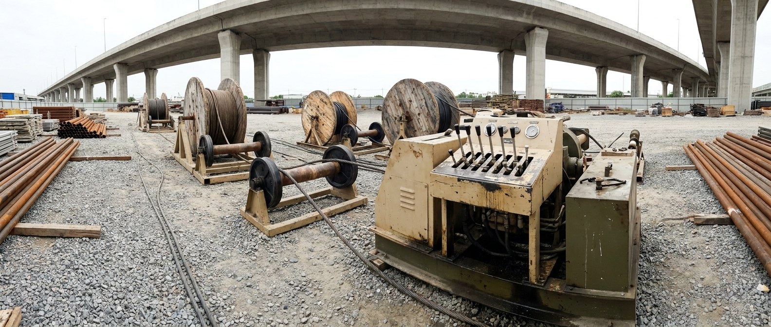 hydraulic cable pulling machine на трассе